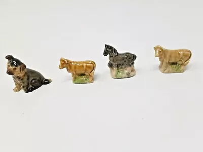 Buy 4 Wade Whimsies - 2 Cows 1.25, Horse 1.5  And  Alsatian Dog 1.75   China Figures • 15£