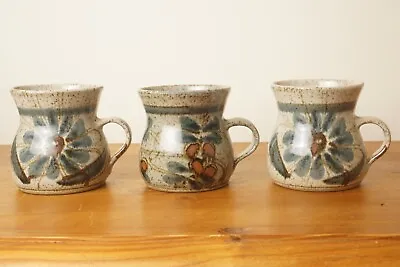 Buy 3 Terry Godby Studio Pottery Mugs • 15£