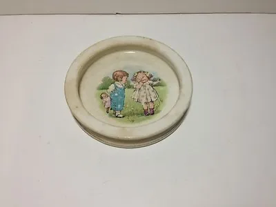 Buy Buffalo Pottery Cereal Bowl Boy & Girl Dolly Dingle Dollie Dimple Childrens Dish • 13.16£