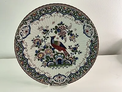 Buy Booth’s Silicone China Hand Painted Plate With Flower & Bird Detail • 12.50£