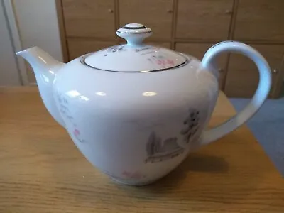 Buy Vintage Sone Fine China 1521 Japan Tea Pot With Silver Edging W/Floral Pattern • 6.99£