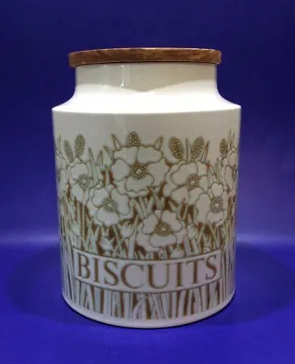 Buy Vintage Hornsea Pottery Biscuit Storage Cannister In Fleur Design • 8£