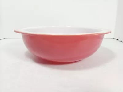 Buy Pyrex Pink 2qt Mixing Bowl Casserole With Handles 024 No Lid Vintage • 19.18£