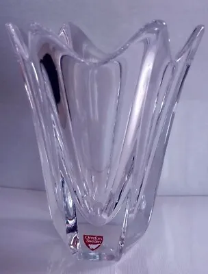 Buy Signed Orrefors Crystal Vase Sweden • 28.91£