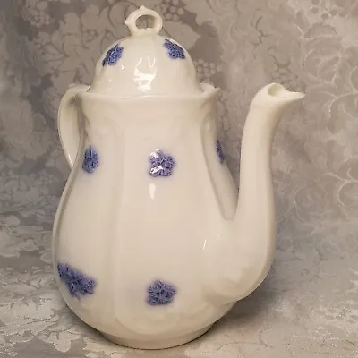 Buy Antique ADDERLEY Blue Chelsea - Small 3 Cup Coffee Pot, Bone China - Excellent • 46.36£