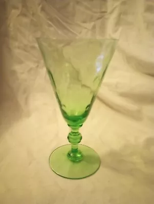 Buy Antique Green Depression Glass Goblet • 18.97£