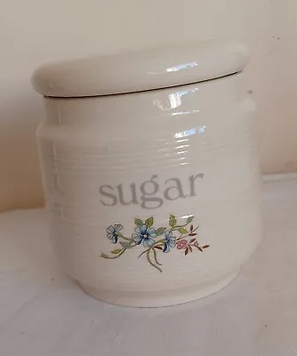 Buy Vintage Kernewek Cornish Pottery Sugar Storage Jar Forget-me-Not Design • 5.99£