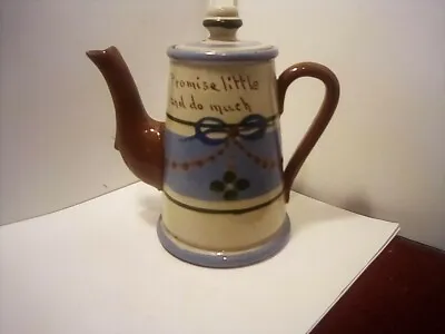 Buy Exeter Art Pottery DEVON Coffee Pot, With Motto • 12£