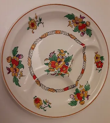 Buy Vintage Booths Silicon China England Divided Childs Plate • 14.48£