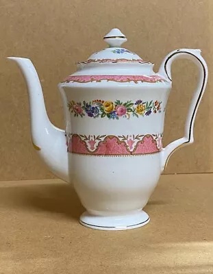Buy Crown Staffordshire Pink Tunis  Coffee Pot • 40£