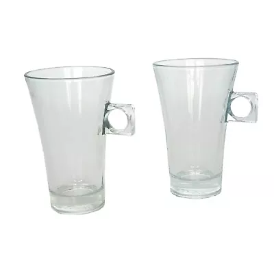 Buy Nescafe Genuine Dolce Gusto Latte Tall Glasses, Square Handle.   2 Pack  • 18£