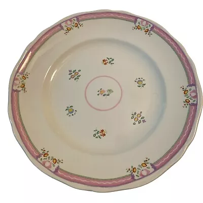 Buy Set Of 2 Laura Ashley “Alice” 10.25” Dinner Plate Scalloped Edges Pink Floral • 47.43£