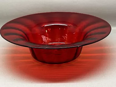 Buy Large 25 Cm Orange / Red Whitefriars Glass Bowl (P-224 279) • 37.50£