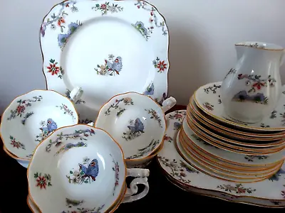 Buy Antique Collection Royal Worcester Bone China Cups Saucer Jug Bowl Pekin 608482 • 58£