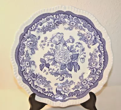 Buy The Spode Blue Room Collection - Regency Series - Dinner Plate - British Flowers • 20.87£