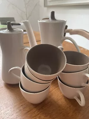 Buy POOLE Pottery Mushroom And Sepia Coffee Pots • 9£