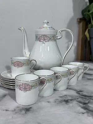 Buy Aynsley ‘Peony’ Teapot, Cup, Saucers And Side Plates Set For 6 • 100£