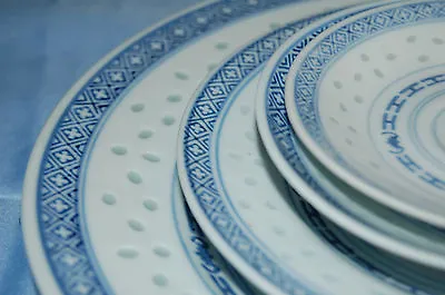 Buy Oriental Floral Blue & White China 48 Piece Service For 8  L2380 • 365.70£