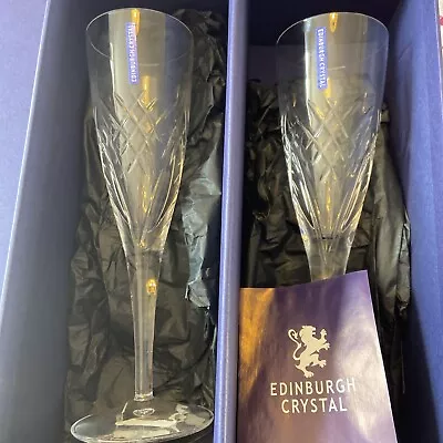 Buy Edinburgh Crystal Champagne Flutes • 24.50£