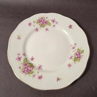 Buy Vtg Queens Fine Bone China Made In England Rosina China Co Ltd Violet 8  Plate • 14.17£