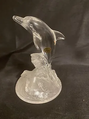 Buy Lead Crystal Glass Dolphin Figure Ornament By Cristal Darques Made In France.  • 12.99£