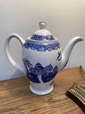 Buy Vintage Woods Ware 'Willow' Pattern China Teapot • 20£