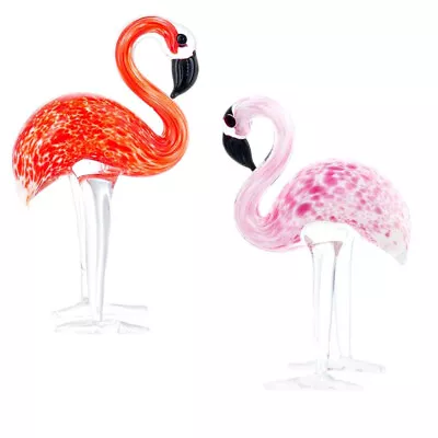 Buy  2 Pcs Crystal Glass Blown Ornaments Pink Home Decor Accessories • 16.99£