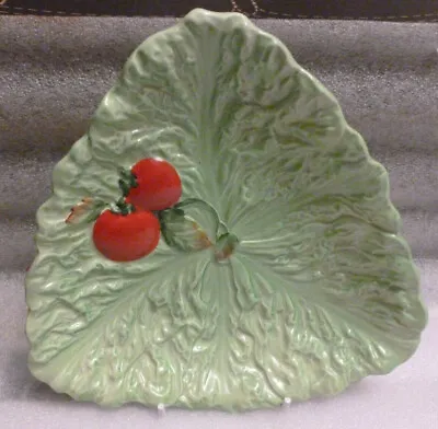 Buy Vintage Carlton Ware Lettuce Leaf Dish/plate With Tomato Design #20936 • 15£