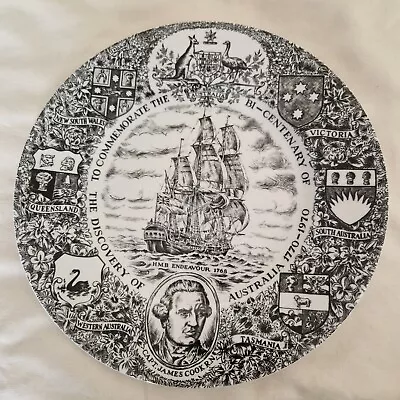 Buy Collectible Plate Wood And Sons Ltd Captain James Cook Bi Centenary Of Australia • 3.75£
