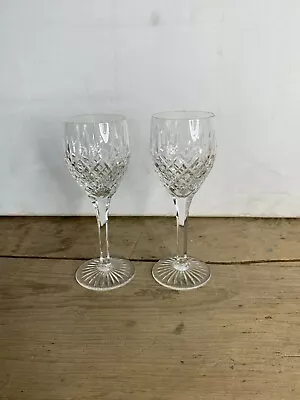 Buy VINTAGE STUART Cut Glass Crystal Diana Small Wine Glasses Good Condition • 15£