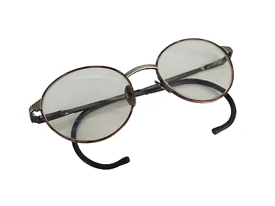 Buy Mirari Luxottica Oval Glasses Round Frames Vintage Metal Full Rim Eyeglasses • 29.99£