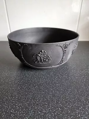Buy Antique Collectable Wedgwood Classical Black Basalt Bowl Bowl 18.5cm  • 35£