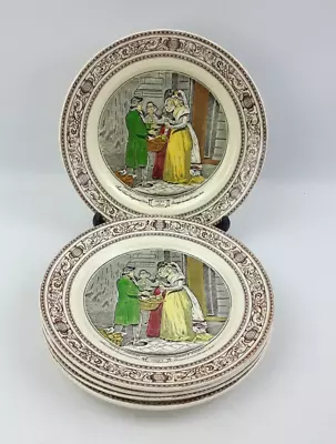 Buy Adams Pottery Cries Of London - 5x 20cm Tea Side Plates - Vintage • 15£