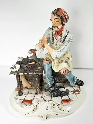 Buy Capodimonte Shoemaker Cobbler Numbered Edition Figurine Ornament By Meneghetti • 59.99£