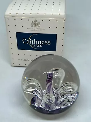 Buy Caithness Glass Scotland Decorative Paperweight Mini Moon Flower 1996 2.5x2  #LH • 5.13£