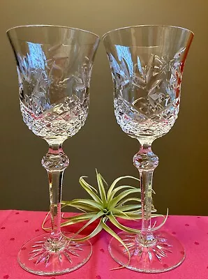 Buy 2 Vintage Wedgwood SOVEREIGN Crystal Wine Goblets Glasses~7 7/8”~Nice! • 56.92£