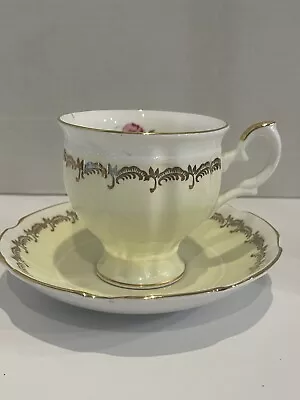 Buy Crown Staffordshire Fine Bone China Footed Tea Cup & Saucer Floral B 997 • 14.64£