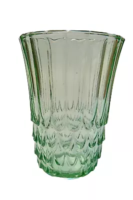 Buy Mid 20th Century 1930s-50s Green Glass Vase 'melting' Shape Probably European • 12£