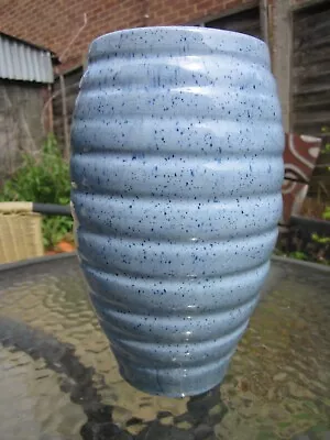 Buy C.H. Brannam Art Pottery Blue Barrel Vase • 14.99£