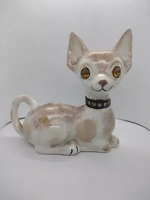 Buy California Pottery Signed By The Artist Ceramic Chihuahua Figurine • 23.71£