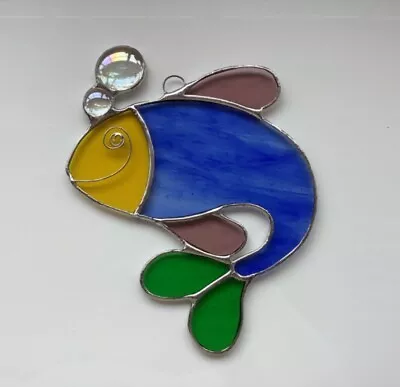 Buy Stained Glass Fish Artwork/sun Catcher. Hand Made In The UK.  • 20£