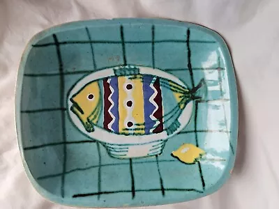 Buy Charming Eric Leaper Cornish Newlyn  Fish Design Studio Pottery Platter | Dish • 65£
