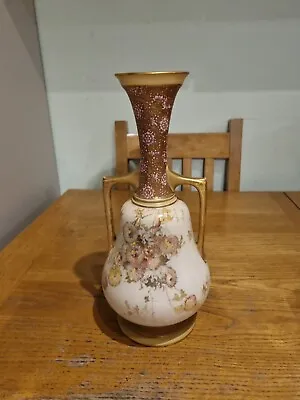 Buy Antique Late 19th Century Doulton Burslem Twin Handled Gilded Vase • 50£