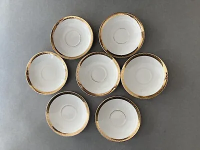 Buy Vintage Limoges China Co Saucer Plates Set Of 7 • 33.78£
