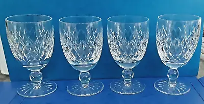 Buy 4 Waterford Crystal Claret Wine Glasses - 'Boyne' - 6 Oz - Signed • 68£