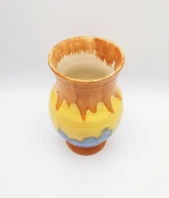 Buy Vintage Multicoloured Drip Glaze Beswick Art Deco Vase 120 7749 • 18£