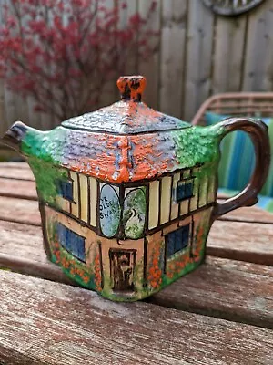 Buy Royal Winton Art Deco Teapot Fine China Ye Olde Inn 1930s • 15£