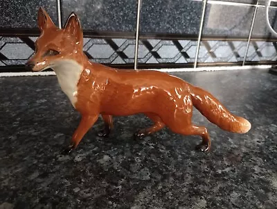 Buy Beswick Red Fox Standing Figure  Porcelain Figurine 9  Length Gloss Gift • 19.99£