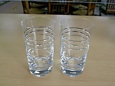 Buy Pair Of Tipperary Irish Crystal Flat Tumblers / Glasses - Portland Suite • 25£