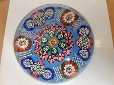 Buy Antique Blown Glass Vintage Rare Mille Fiori Paperweight( PAUL YSART) • 399£